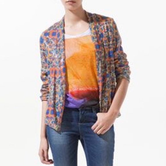 orange sequin jacket